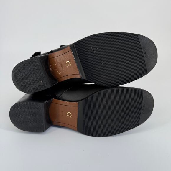 Derek Lam 10 Crosby Women Boots Leather Coleen Buckle Moto Grunge Biker Size 8.5 - Picture 5 of 12